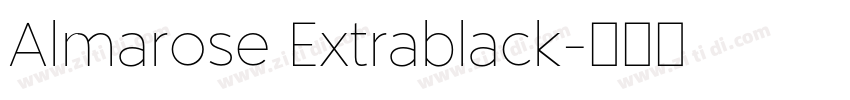 Almarose Extrablack字体转换